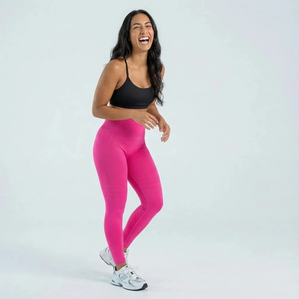 3D Leggings - Hot Pink