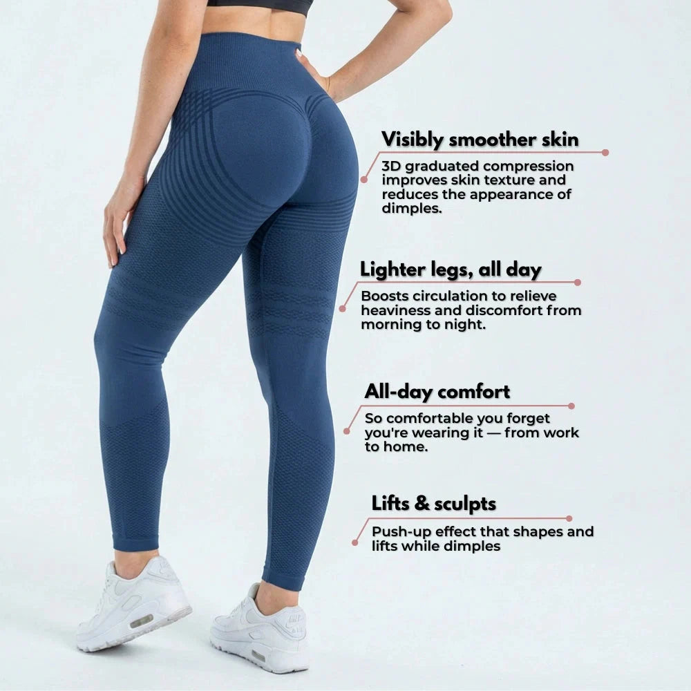 3D Leggings - Blue Navy