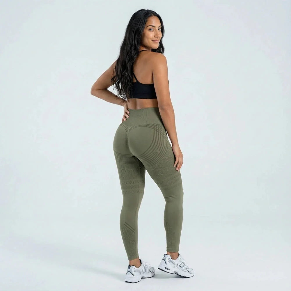 3D Leggings - Army Green