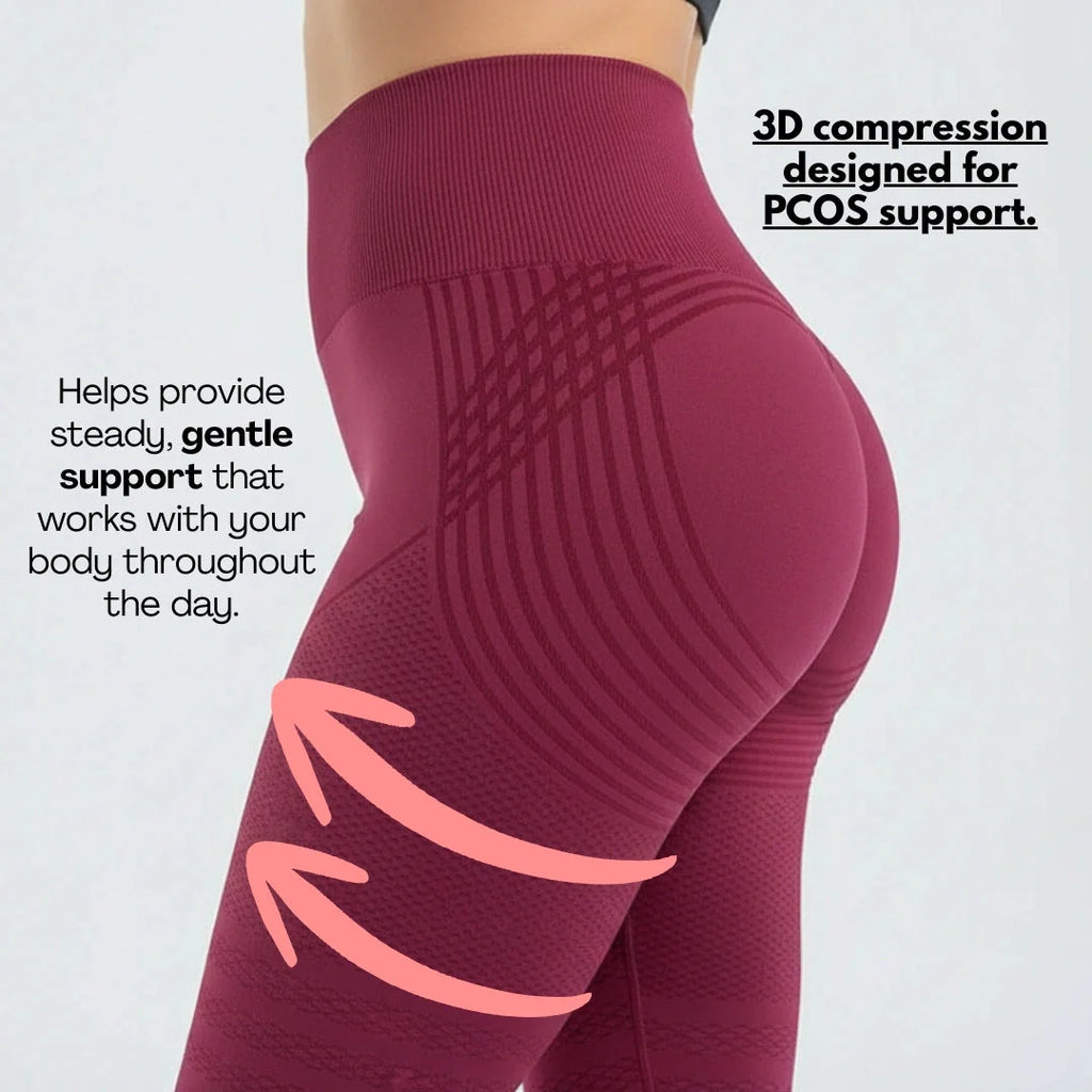 PCOS Anti-Bloat Leggings | Comfort & Sculpt Support