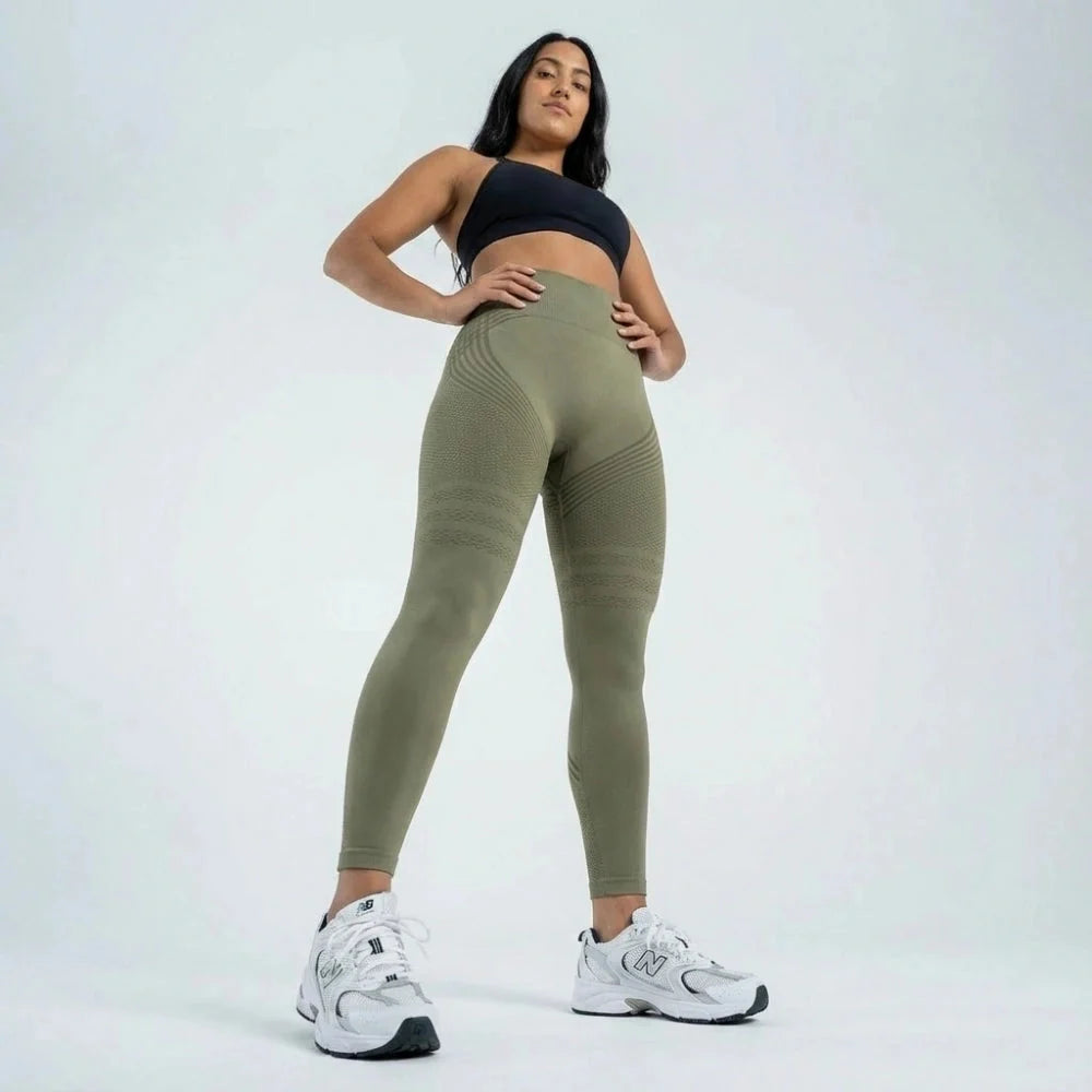 3D Leggings - Army Green