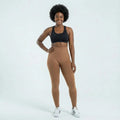 3D Leggings - Brown Coffee
