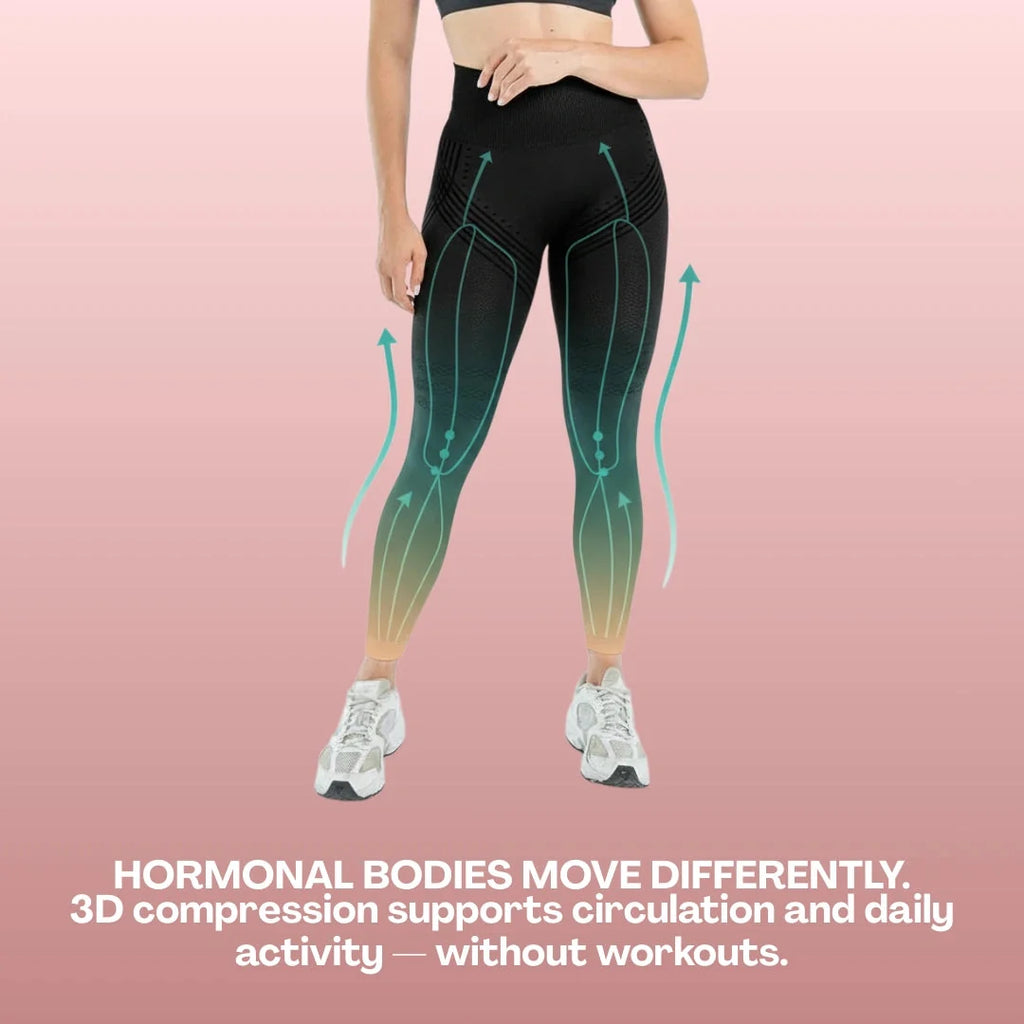 PCOS Anti-Bloat Leggings | Comfort & Sculpt Support